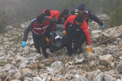 Aydın'da uçurumda ceset bulundu