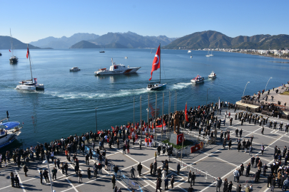 Atatürk'ün Marmaris'e Gelişinin 91'inci Yıl Dönümü Kutlandı