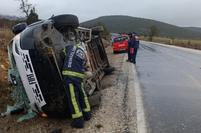 Diyaliz Hastalarını Taşıyan Minibüs Devrildi: 9 Yaralı