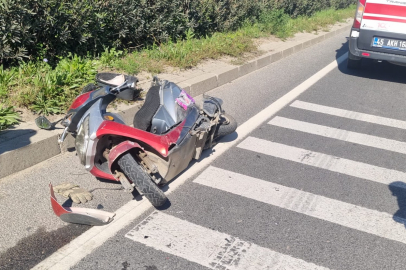 Elektrikli Bisiklet İle MOtosiklet Çarpıştı: 3 Yaralı