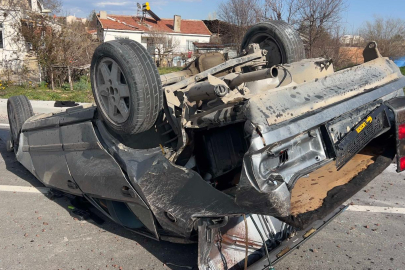 İki Otomobilin Çarpıştığı Kazada 1 Kişi Yaralandı