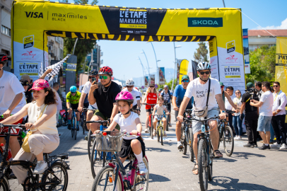 Marmaris'te "L'Etape by Tour de France" Bisiklet Festivali Kapsamında Halk Sürüşü Yapıldı