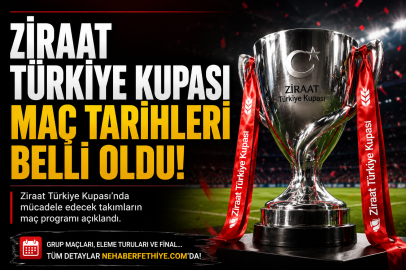 Ziraat Türkiye Kupası Maç Tarihleri Belli Oldu