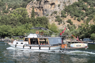 Dalyan Kanalı ve Köyceğiz Gölü'nde teknelere atık denetimi yapıldı