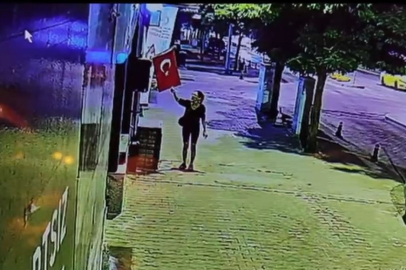 Muğla'da Türk bayrağını yakan şüpheli adliyeye sevk edildi
