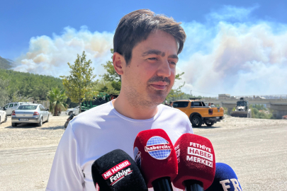 Seydikemer Kaymakamı Mustafa Dilekli Yangın Bölgesinde Açıklamalarda Bulundu