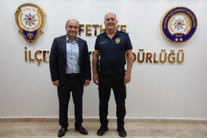 Seydikemer Belediye Başkanı Akdenizli’den Fethiye Emniyet Müdürü Yüceur’a Hayırlı Olsun Ziyareti